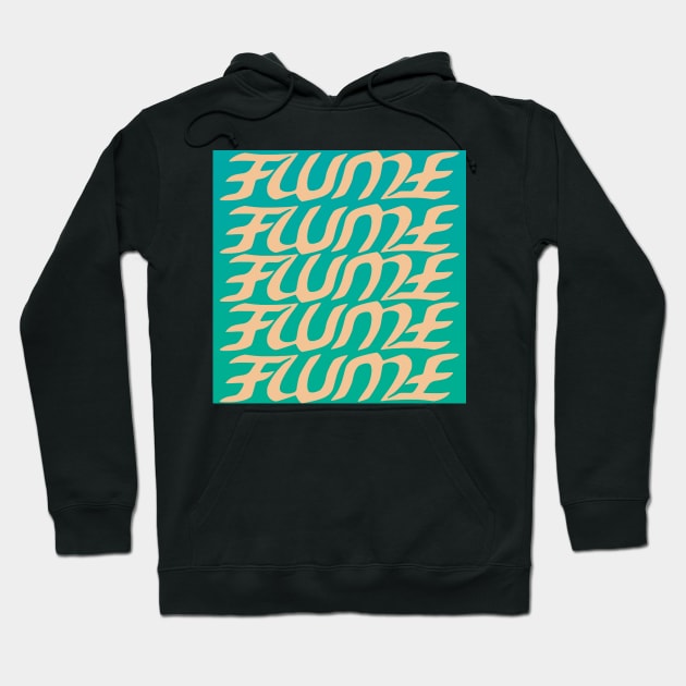 Hi This Is Flume Logo Multi-Coloured 4 Hoodie by fantanamobay@gmail.com